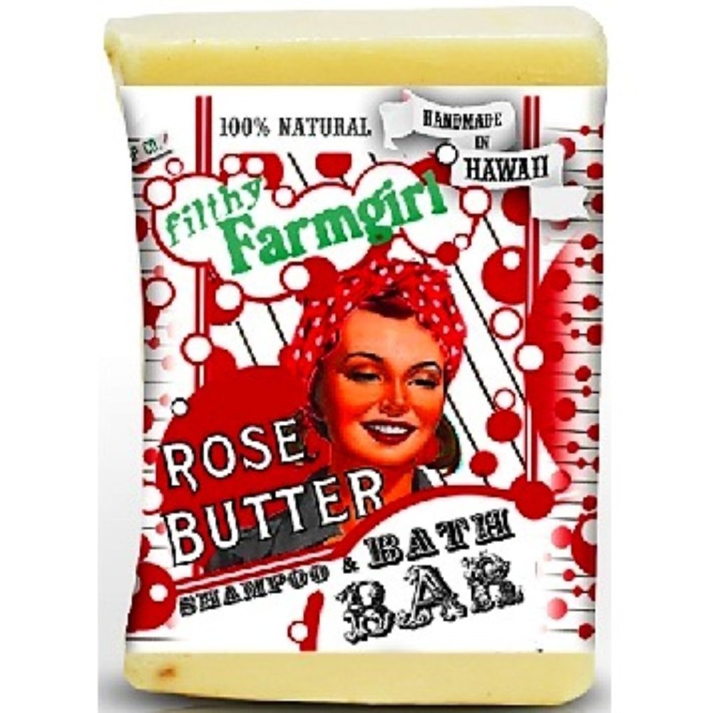 100% Natural Organic Soap. Rose Butter. Handmade in Hawaii. 2oz.